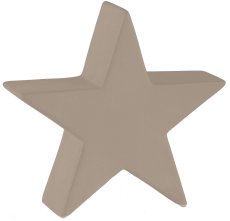Ceramic star, SAND FINISH 10x3.5x10cm, mustard