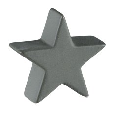 Ceramic star, SAND FINISH 10x3.5x10cm, moss
