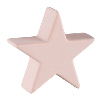 Ceramic star, SAND FINISH 16x5.2x14.5cm, sandstone red