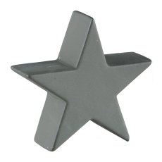 Ceramic star, SAND FINISH 19x6x18cm, moss