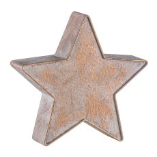 Metal star, standing 29x7.5x28cm, copper