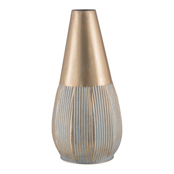 Metall Vase 28x28x59cm, Gold