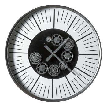 Wanduhr RIGHT ON TIME, 60x60x8cm, Silber