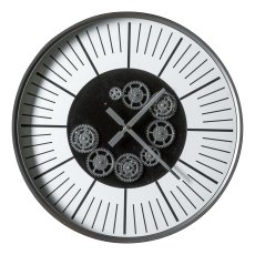 Wanduhr, RIGHT ON TIME 60x60x8cm, Silber