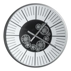 Wanduhr, RIGHT ON TIME 80x80x8cm, Silber