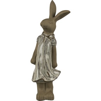 Ceramic rabbit, standing, 9.6x7x24.3cm