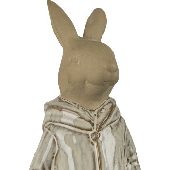 Ceramic rabbit, standing, 10.8x10.5x26.5cm