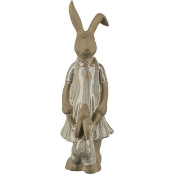 Ceramic rabbit, standing, 10.3x9.5x30.4cm