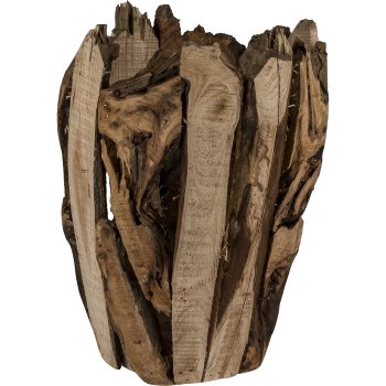 Walnut vessel NUTS, set of 2, 21x21x30/35x35x40cm, natural