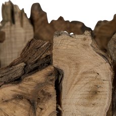 Walnut vessel NUTS, set of 2, 21x21x30/35x35x40cm, natural