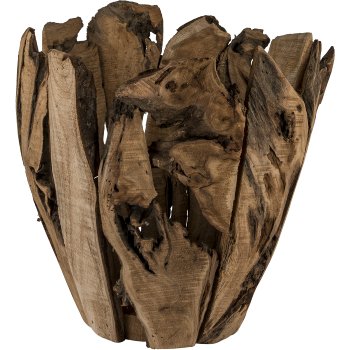 Walnut vessel NUTS, set of 2, 21x21x30/35x35x40cm, natural