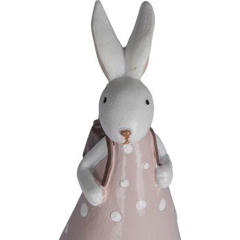 Polyresin Hase MARTA, stehend, 5x5x14cm, rosa