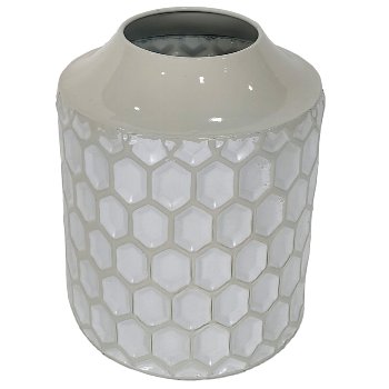 Metal vessel RENO, 19x19x23cm, powder