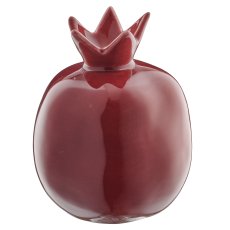 Keramik Granatapfel, glasiert, 11x11x13,5cm, amethyst, Lepuro