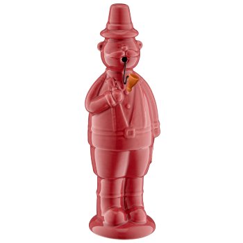 Ceramic whistle male, 11x10x30cm, dark pink
