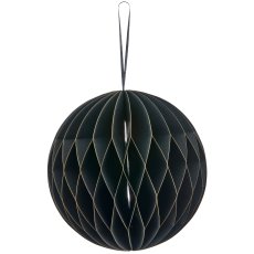 Papierhänger Kugel mit Magnetverschluss, 20x20x20cm, schwarz