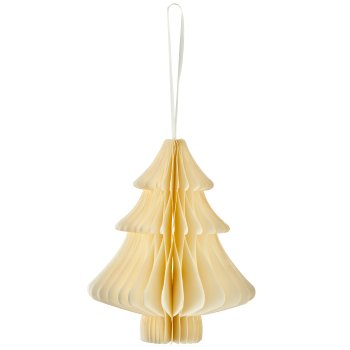 Paper hanger tree with magnetic closure, 13x13x15cm, natural white
