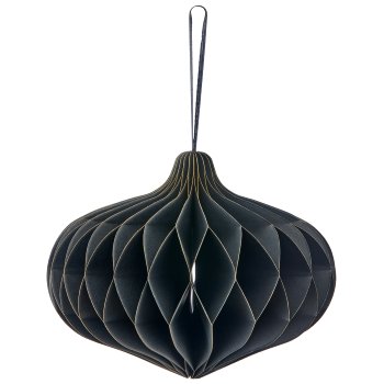 Paper hanger ornament with magnetic closure, 20x20x15cm, black