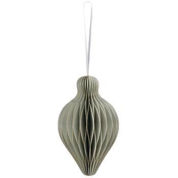 Papierhänger Ornament mit Magnetverschluss, 10x10x15cm, grau