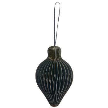 Papierhänger Ornament mit Magnetverschluss, 10x10x15cm, schwarz