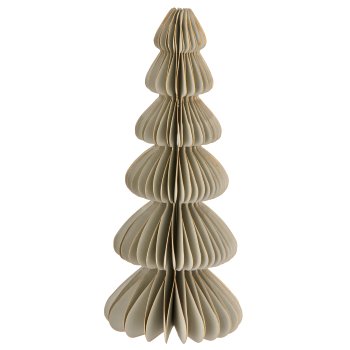 Paper decorative tree with magnetic closure, 7x7x17cm, grey