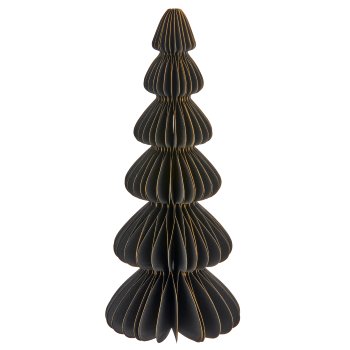 Paper decorative tree with magnetic closure, 10x10x25cm, black