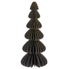 Papier Dekobaum mit Magnetverschluss, 10x10x25cm, schwarz