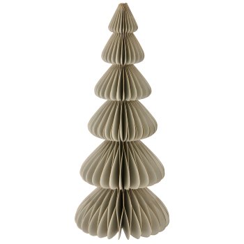 Papier Dekobaum mit Magnetverschluss, 13x13x32cm, grau