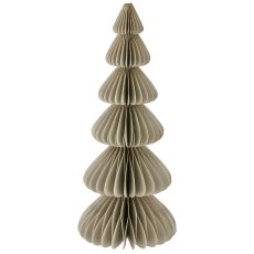 Papier Dekobaum mit Magnetverschluss, 13x13x32cm, grau