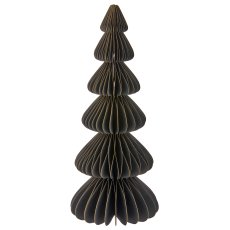 Papier Dekobaum mit Magnetverschluss, 13x13x32cm, schwarz