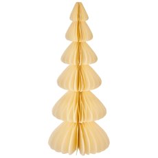 Paper decorative tree with magnetic closure, 13x13x32cm, natural white