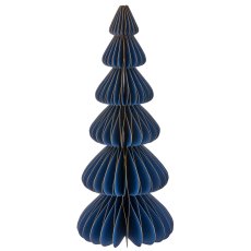 Papier Dekobaum mit Magnetverschluss, 13x13x32cm, blau