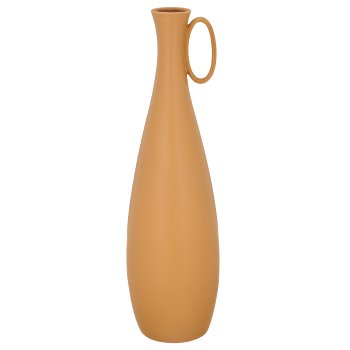 Porcelain vase with handle, bulbous, 23x23x80cm, cinnamon, Lepuro