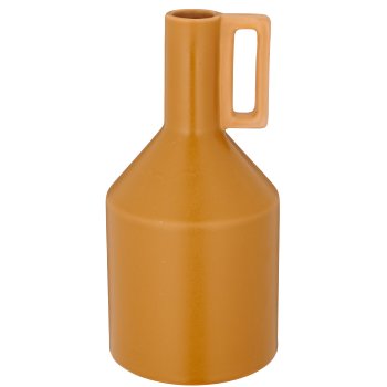Porcelain bottle vase with handle, 10x10x20cm, cinnamon, Lepuro