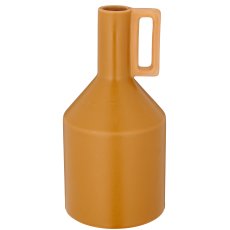 Porzellan Flaschenvase mit Henkel, 10x10x20cm, zimt, Lepuro