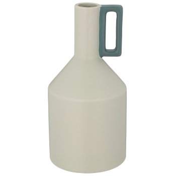 Porcelain bottle vase with handle, 10x10x20cm, blue, Lepuro