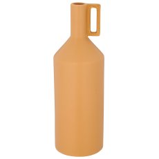 Porzellan Flaschenvase mit Henkel, 11x11x30cm, zimt, Lepuro