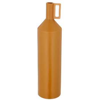 Porcelain bottle vase with handle, 11x11x40cm, cinnamon, Lepuro