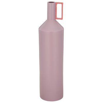 Porcelain bottle vase with handle, 20x20x80cm, pink, Lepuro