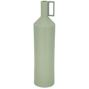 Porzellan Flaschenvase mit Henkel, 20x20x80cm, jade, Lepuro