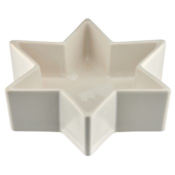 Porcelain bowl star shape, 18x18x5cm, white, Lepuro