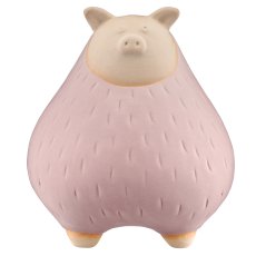 Porcelain pig, 11x11x12cm, light pink, Lepuro
