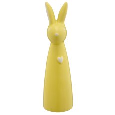 Keramikvase Hasenkopf, konisch, 5x5x18cm, limone, Lepuro