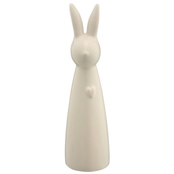 Keramikvase Hasenkopf, konisch, 5x5x18cm, beige, Lepuro