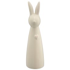Keramikvase Hasenkopf, konisch, 5x5x18cm, beige, Lepuro