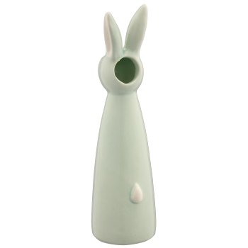 Keramikvase Hasenkopf, konisch, 5x5x18cm, mint, Lepuro