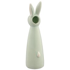 Keramikvase Hasenkopf, konisch, 5x5x18cm, mint, Lepuro