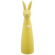Keramikvase Hasenkopf, konisch, 6,5x6,5x25cm, limone, Lepuro