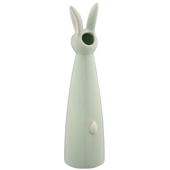 Keramikvase Hasenkopf, konisch, 6,5x6,5x25cm, mint, Lepuro