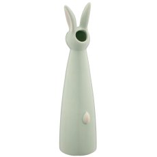 Keramikvase Hasenkopf, konisch, 6,5x6,5x25cm, mint, Lepuro